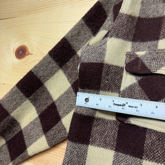 Vintage Weather Master Jacket Women Large Brown Wool Minnesota Woolen Co 50s 60s - Picture 10 of 16